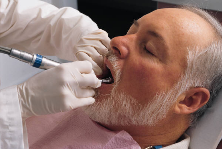 dental patient receiving care